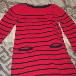 Gap red and navy dress